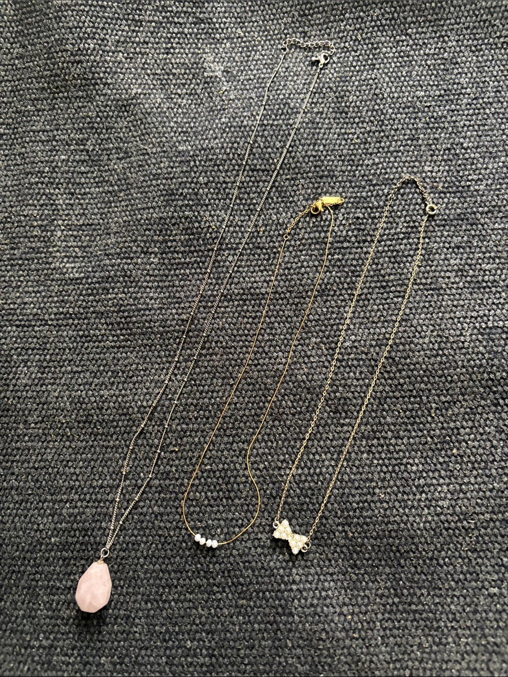 3 Sweet necklaces bundle.